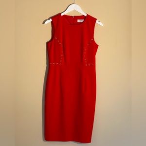 Calvin Klein red summer dress